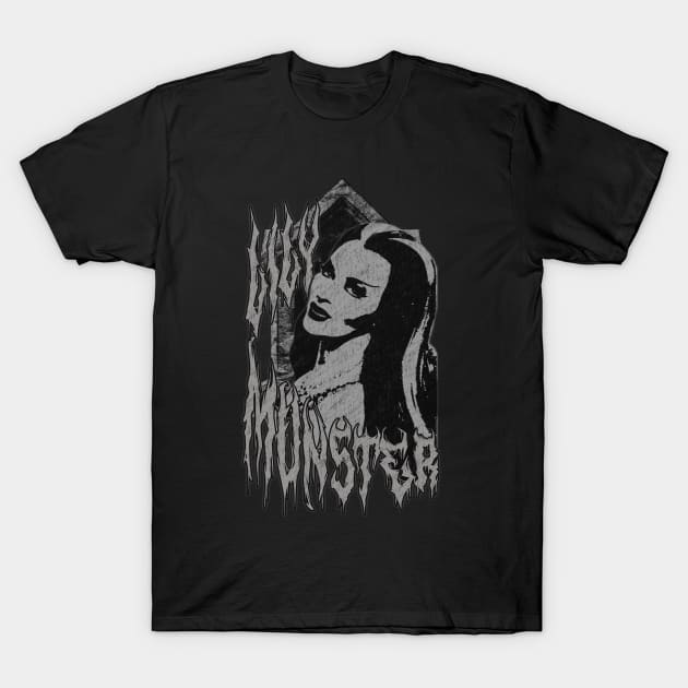 Lily Munster (Distressed Version) T-Shirt by The Dark Vestiary